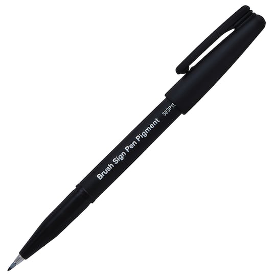 Pentel® Sign Pen® Black Open Stock Pigment Ink Brush Pen